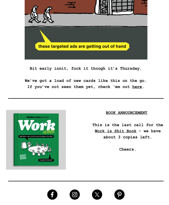 CRM email 5 Modern Toss